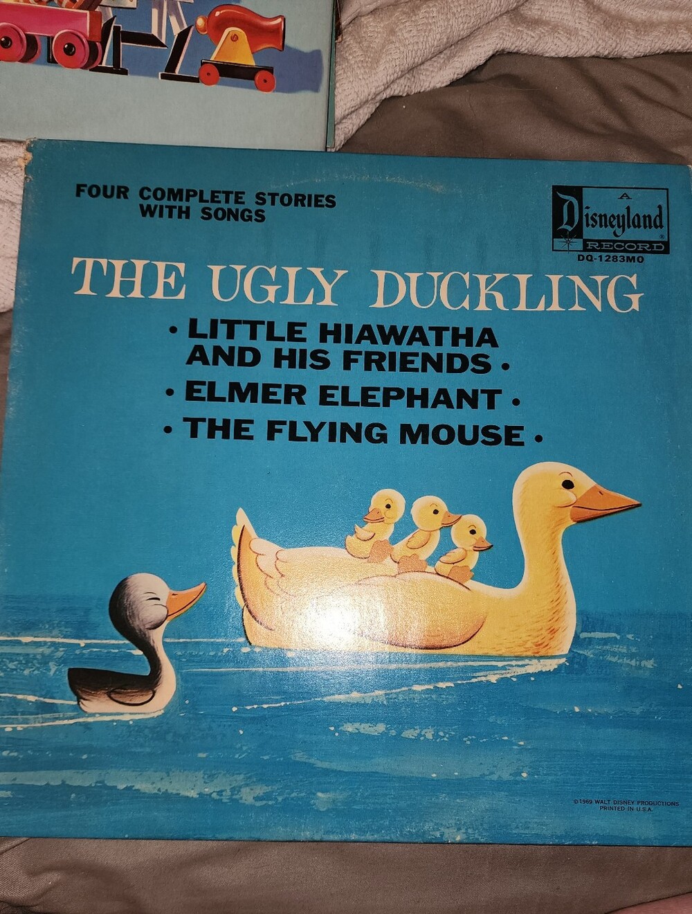 adidas Blue and Yellow Duckling Record Cover Artwork